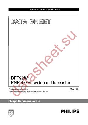 BFT92W T/R datasheet  